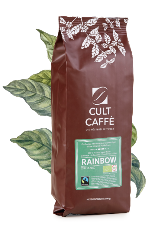 Bio-Kaffee Rainbow Organic - CultCaffé - 100 % Arabica, Fairtrade, Bio