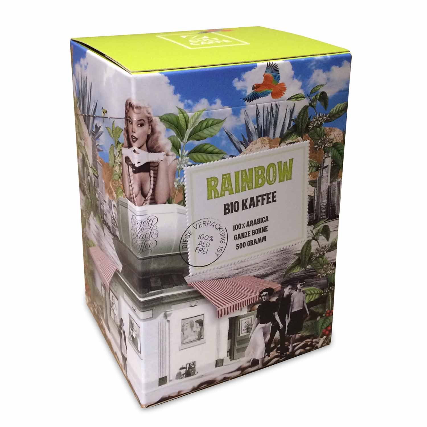CultCaffè Bio-Kaffee Rainbow, Kartonbox