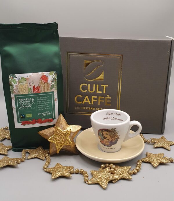 Geschenkbox 250g Kaffee & Tassenset