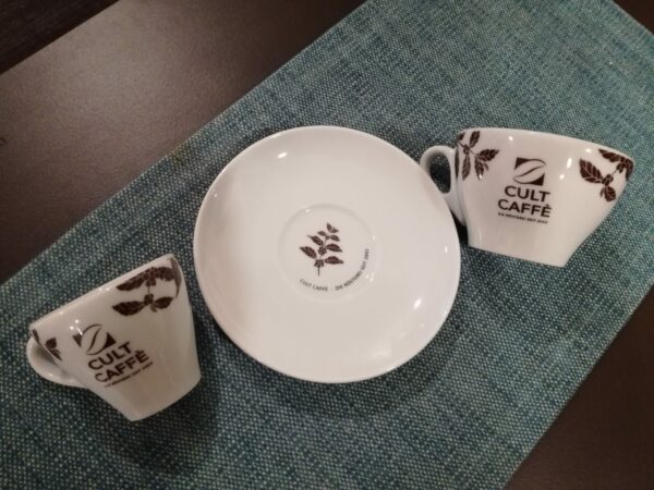 Tassen-Set CultCaffè weiß – Bild 2