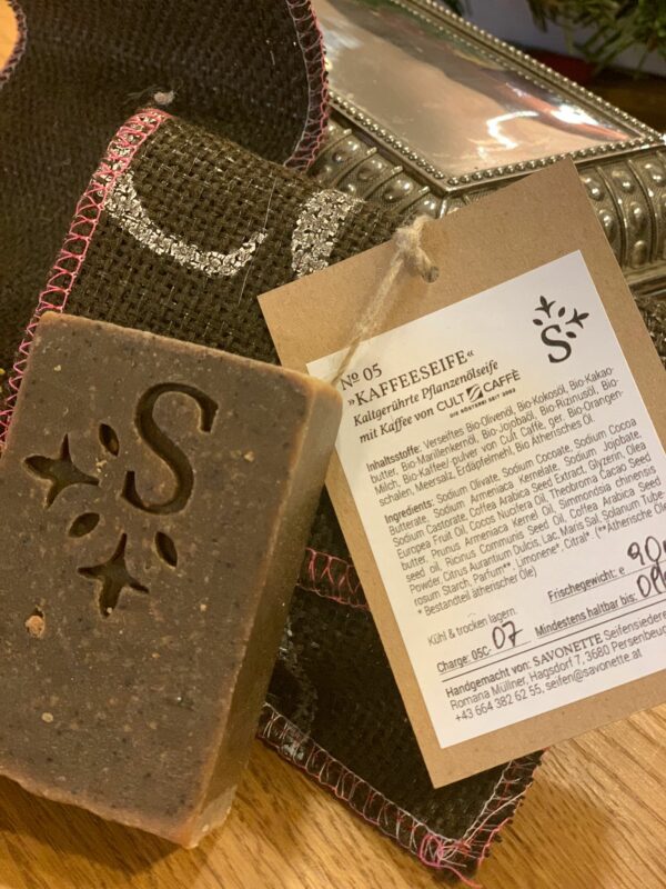 Bio-Kaffeeseife 90g - Imagen 4