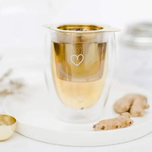 Heart-shaped thermal glass, 350ml, set of 2