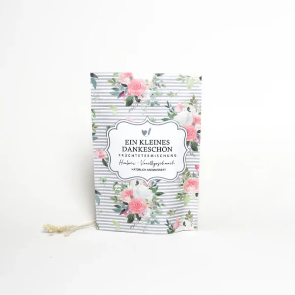 Tea bags "a small thank you""